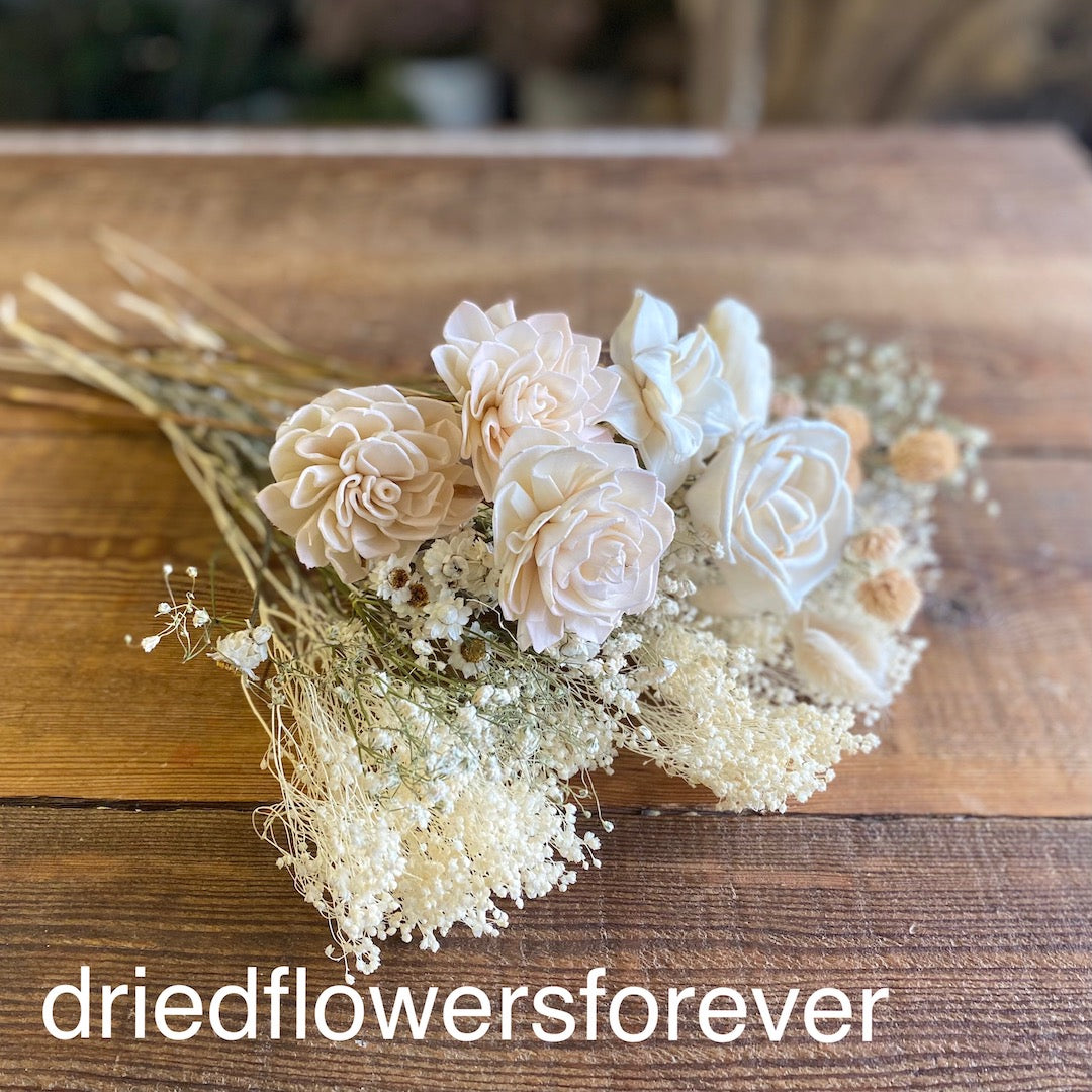 Know the Rose  Dried Baby's Breath Bunch