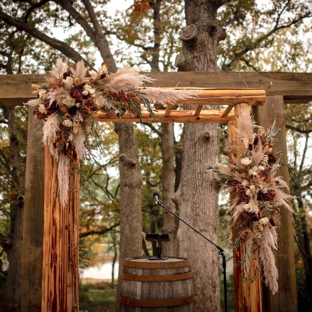 Dried flower floral spray