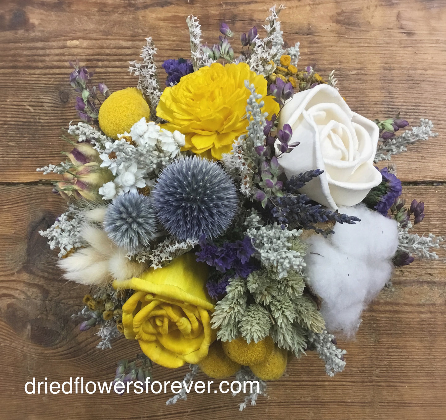 Yellow Dried Floral Arrangement