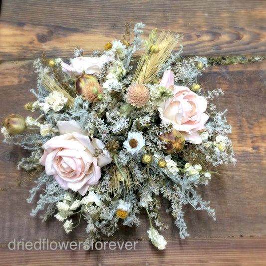 peach vintage cake topper