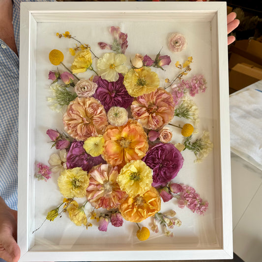 White 16" x 20" Partial Press