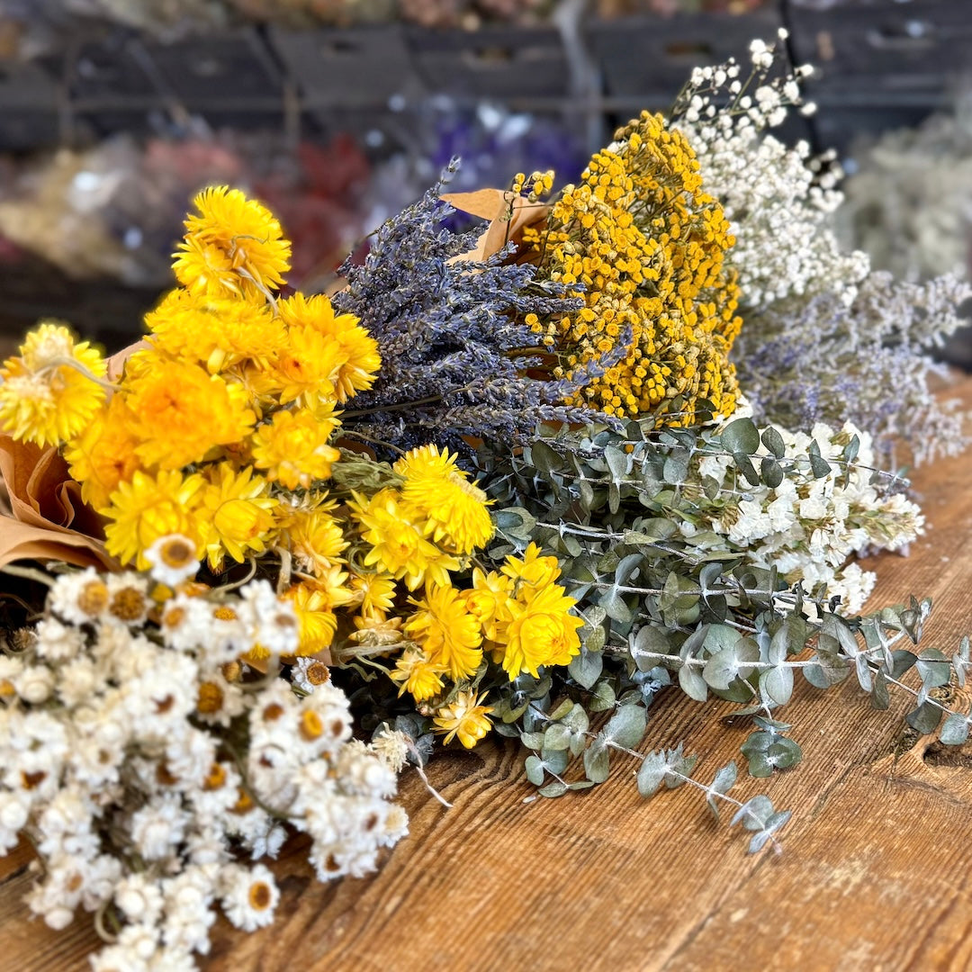 bulk yellow lavender flowers diy dried forever wedding