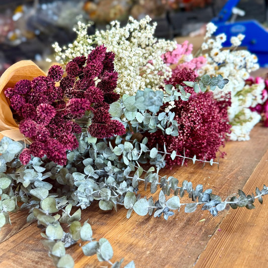 burgundy pink bulk dried flowers diy wedding forever