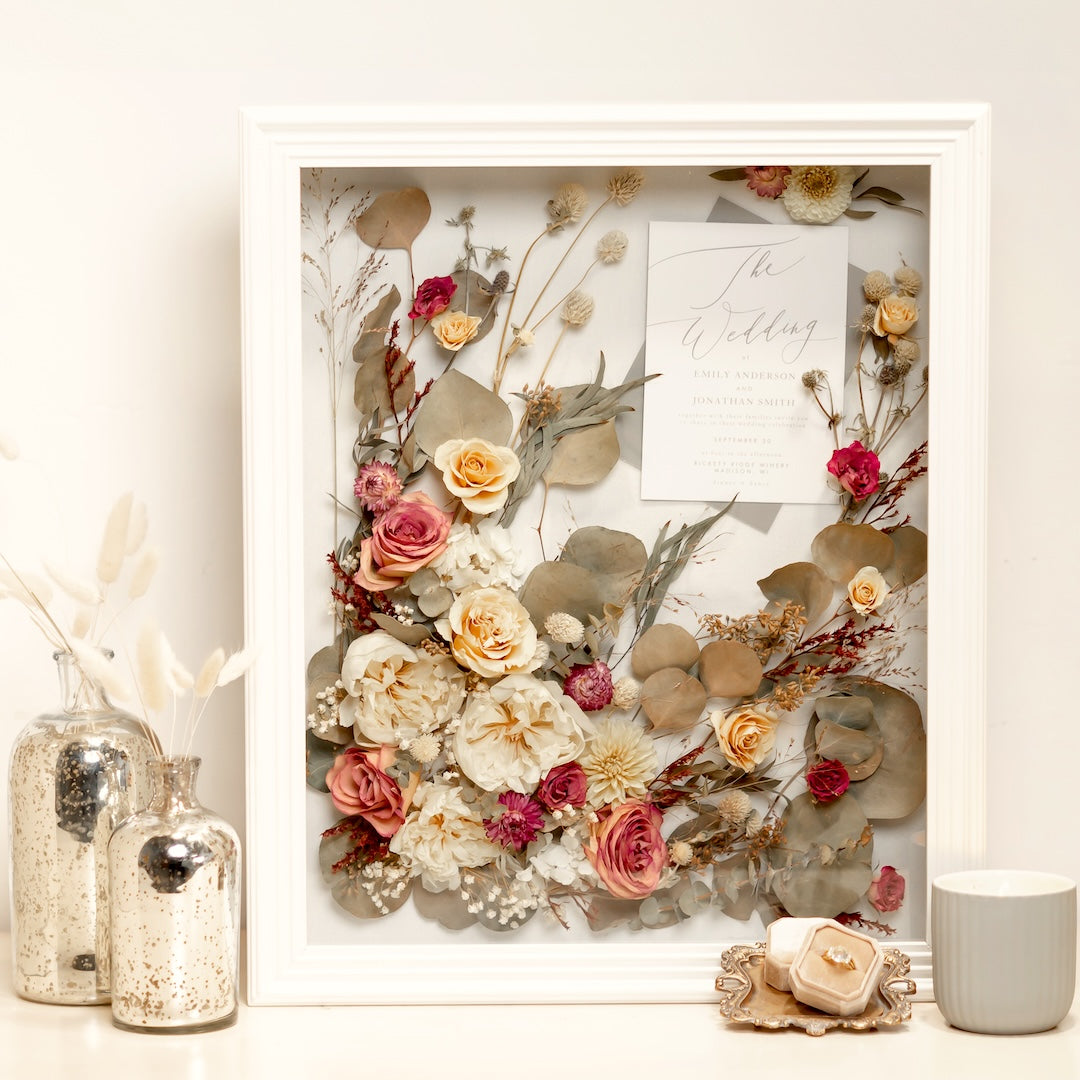 White 16” x 20” Shadow Box - Invite/Photo