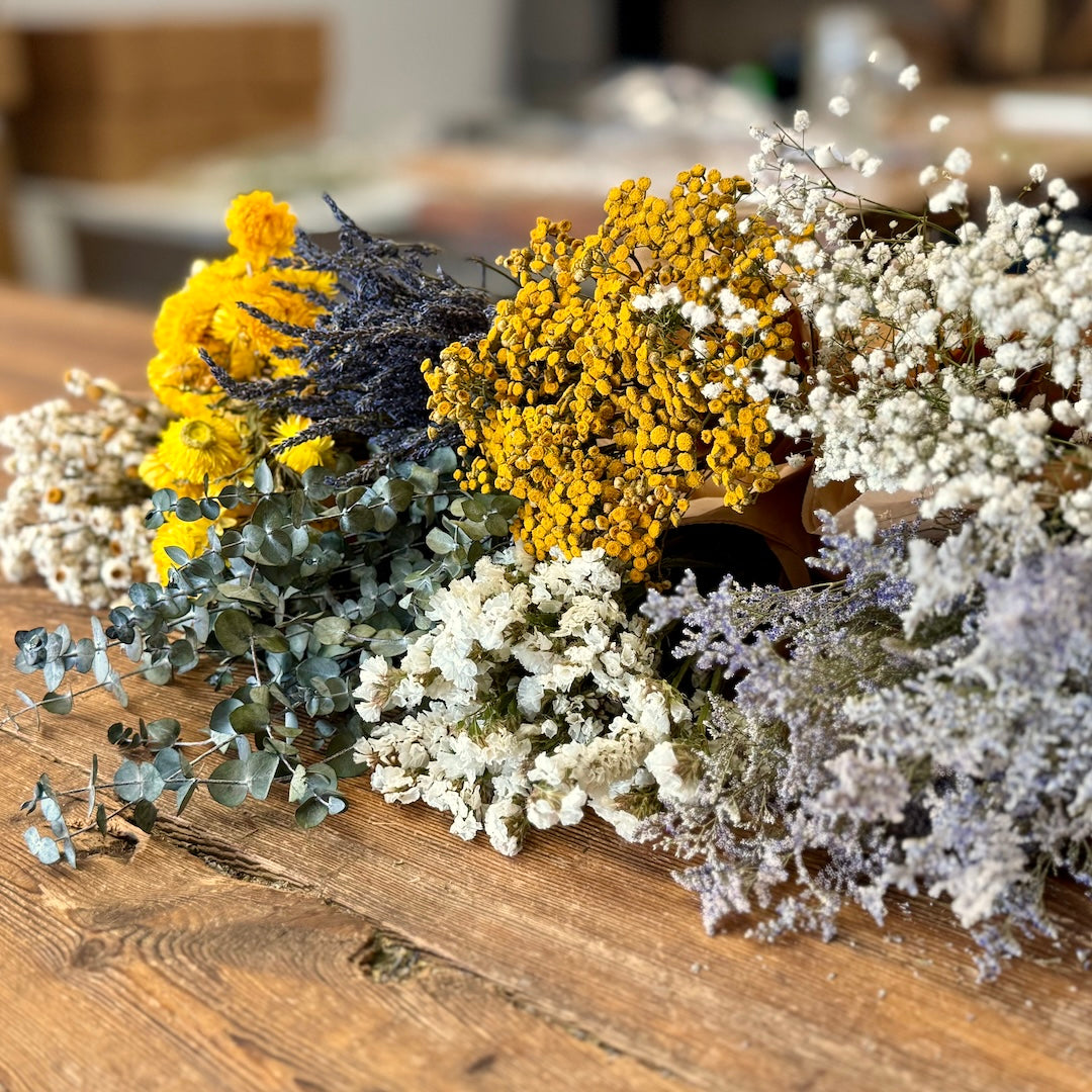 yellow lavender bulk dried flowers diy forever