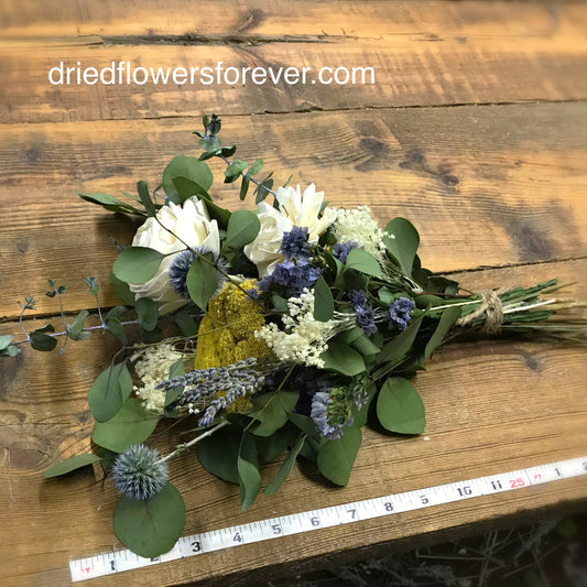 Dried Flower Bouquet - Blue - Gift