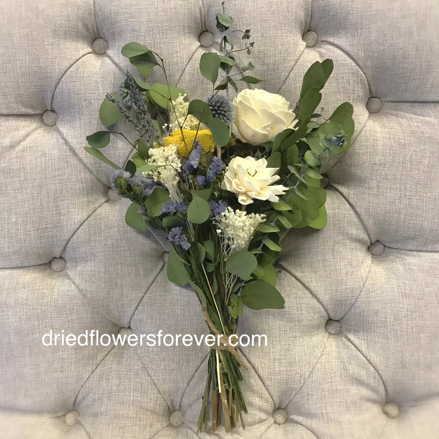 Dried Flower Bouquet - Blue - Gift