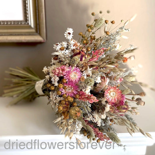 Dried Flower Arrangement Blues Dried Flowers Centrepiece -  UK  Flower  arrangements simple, Dried flower arrangements, Flower arrangements
